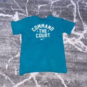 Nike “Command The Court” Light Blue Tee Shirt (Size XL Kids)